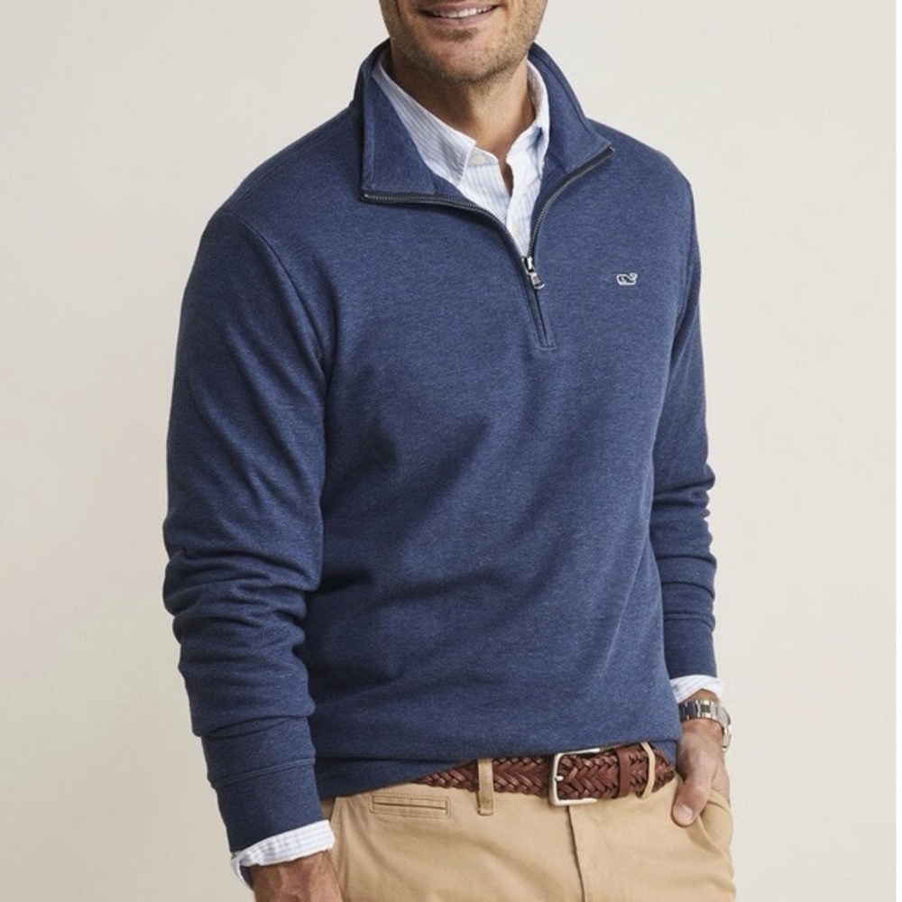 🆕VINEYARD VINES Saltwater Classic Quarter Zip XL New with Tags